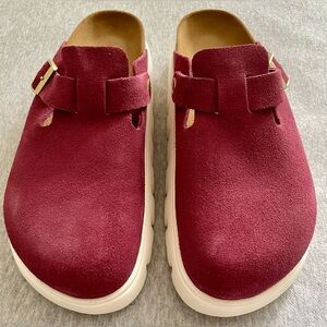 Papillio Women’s Boston Pap Chunky Sz 40 Berry Crush Narrow Fit Slip On Shoe NIB